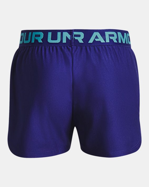 Girls' UA Play Up Shorts, Blue, pdpMainDesktop image number 1